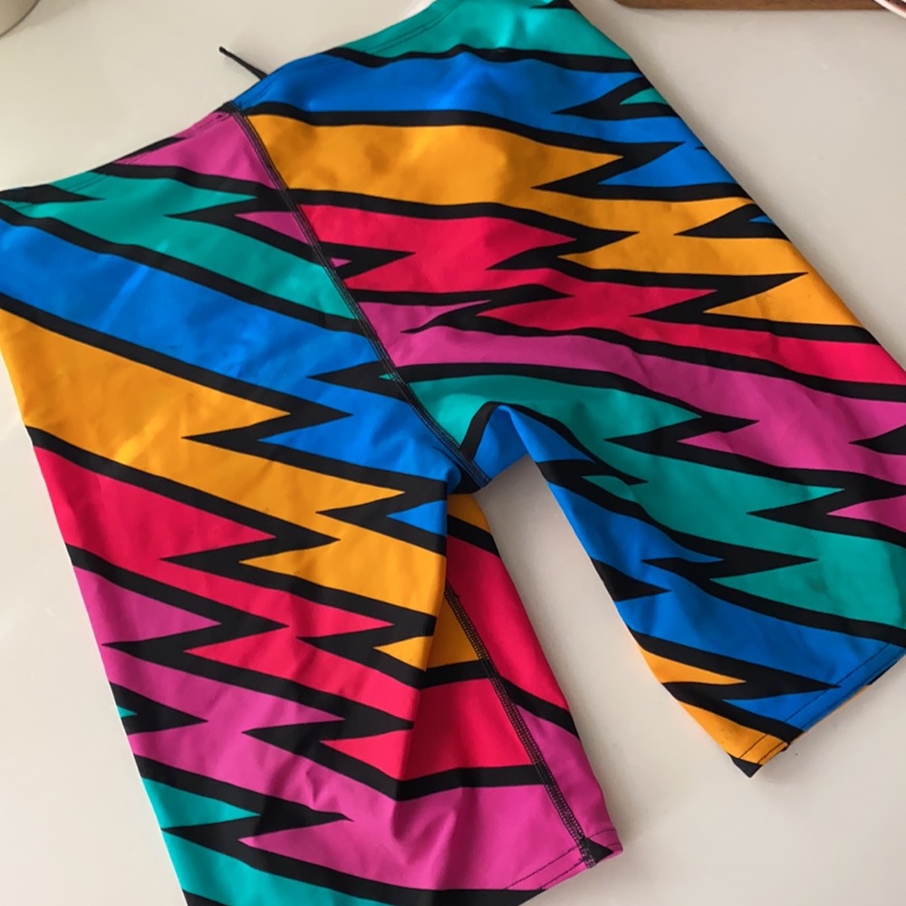 Dolfin Multicolor Electric Shorts Biker Lightning… - image 3